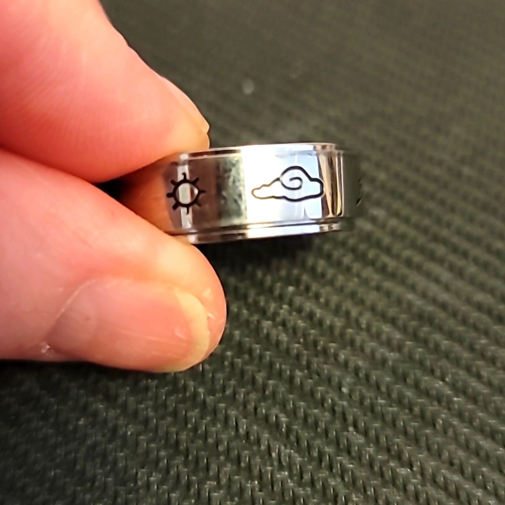 Fidget spinning ring
